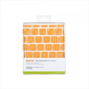 (맥북에어 11) 노트북 키보드 키스킨 / US레이아웃 / 영어버전 / 오렌지 / 디자인형
